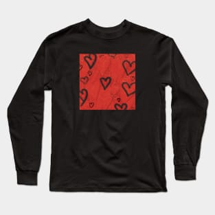 Fancy Little Hearts Long Sleeve T-Shirt